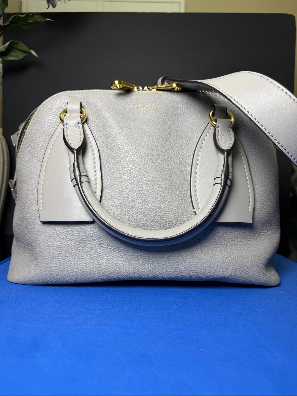 Authentic Chloe Medium Daria Leather Day Bag